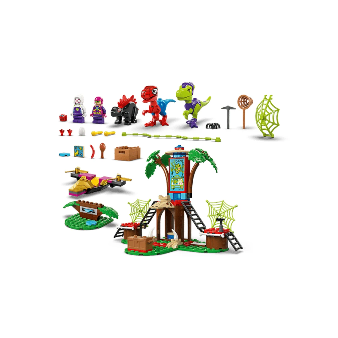 레고 스파이디와 고비의 트리 하우스 본부 랩터 전투 11200