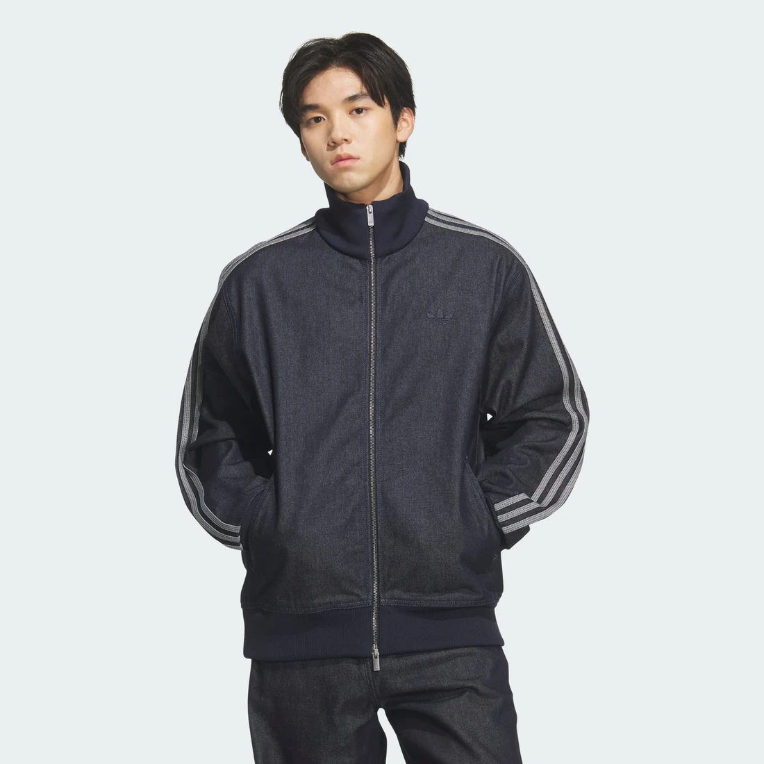 아디다스 x 아트모스 데님 파이어버드 트랙탑 인디고 데님 - KR 사이즈 KS2229