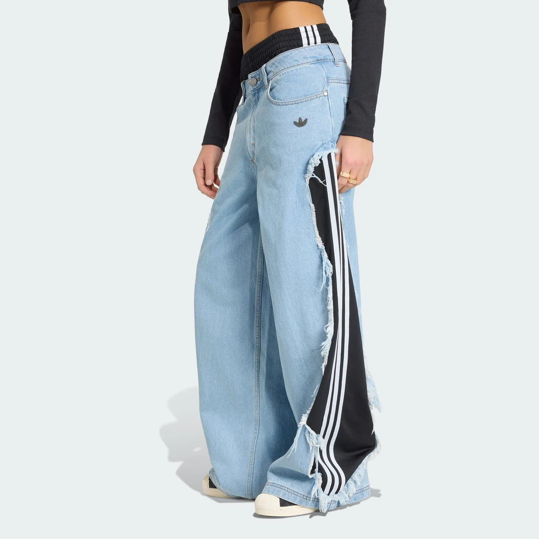 아디다스 아딜레늄 5.0 디컨스트럭티드 데님 팬츠 KY5192