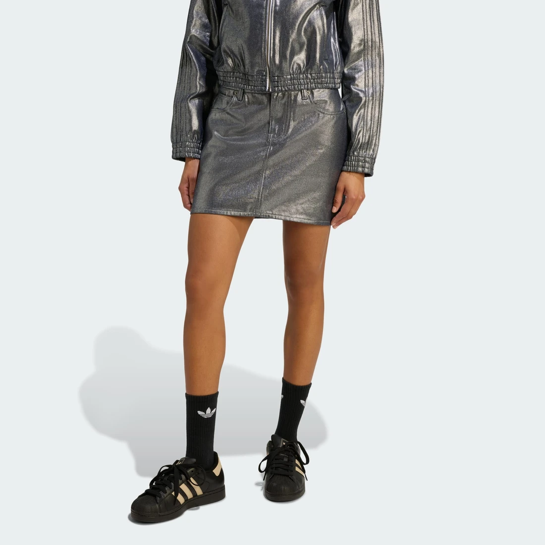 아디다스 3 STRIPES 데님 스커트 KD2899