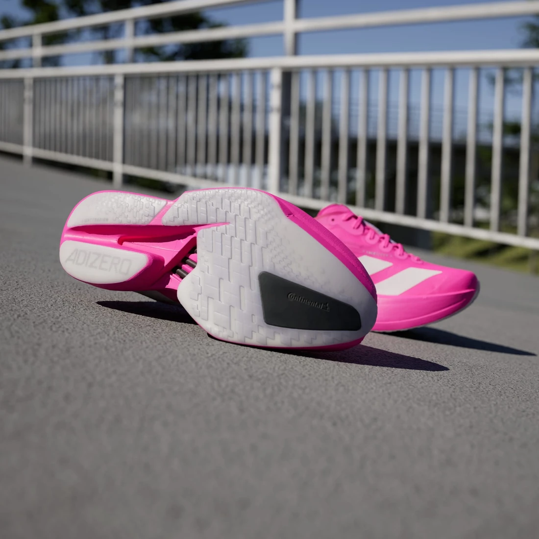 아디다스 아디제로 아디오스 프로 4 쇼크 핑크 제로 메탈릭 우먼스 JR1242