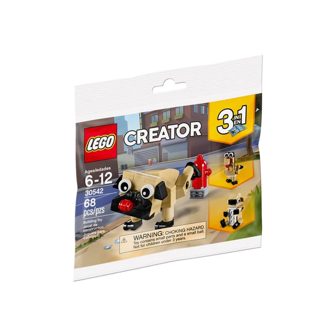 레고 강아지 퍼그 30542