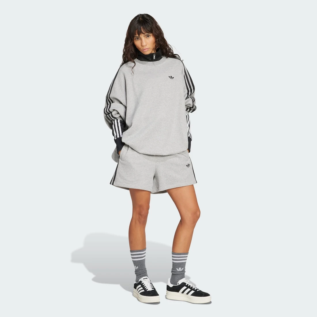 아디다스 아디컬러 3S 프렌치 테리 쇼츠 JW7399