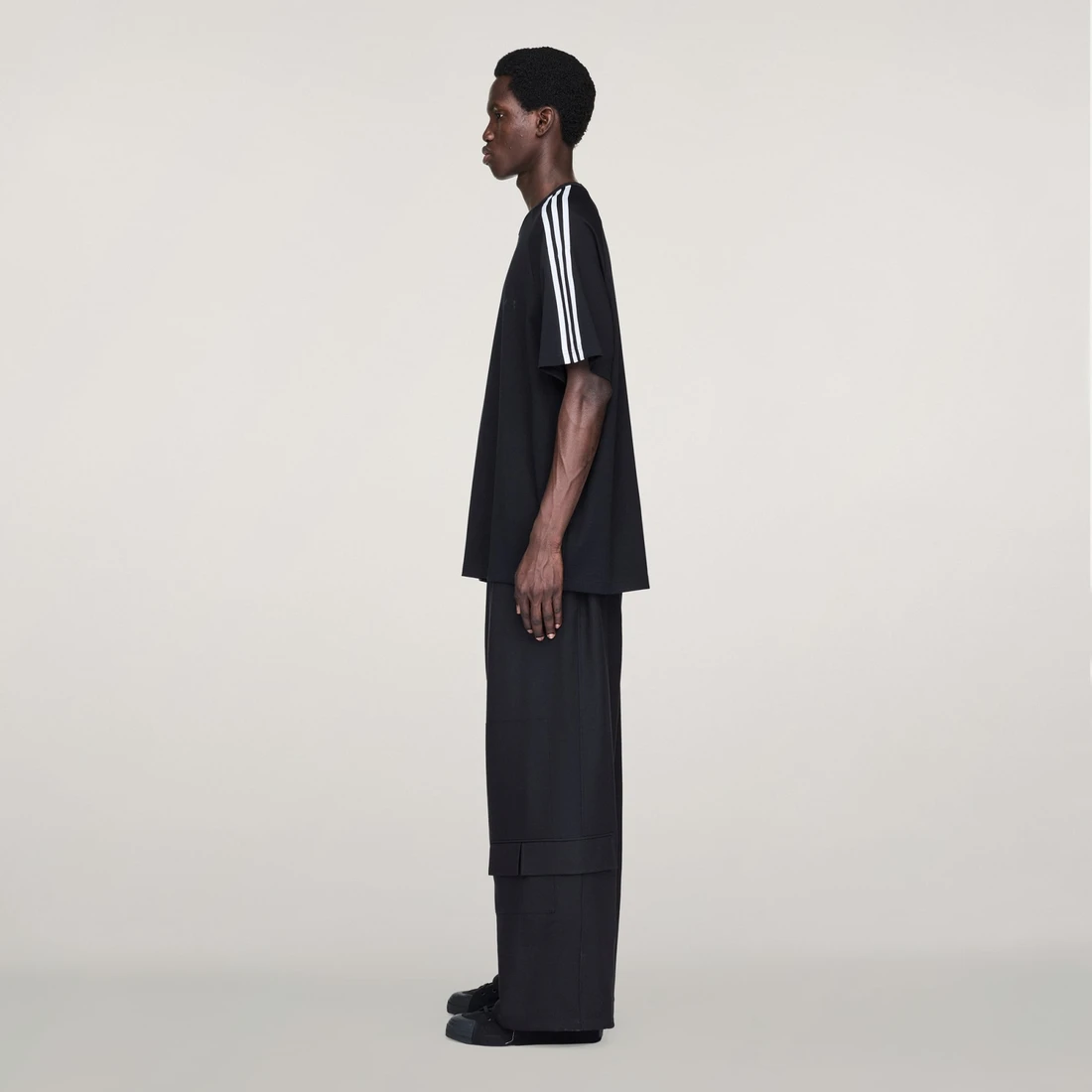 Y-3 삼선 숏슬리브 티셔츠 블랙 JW7352