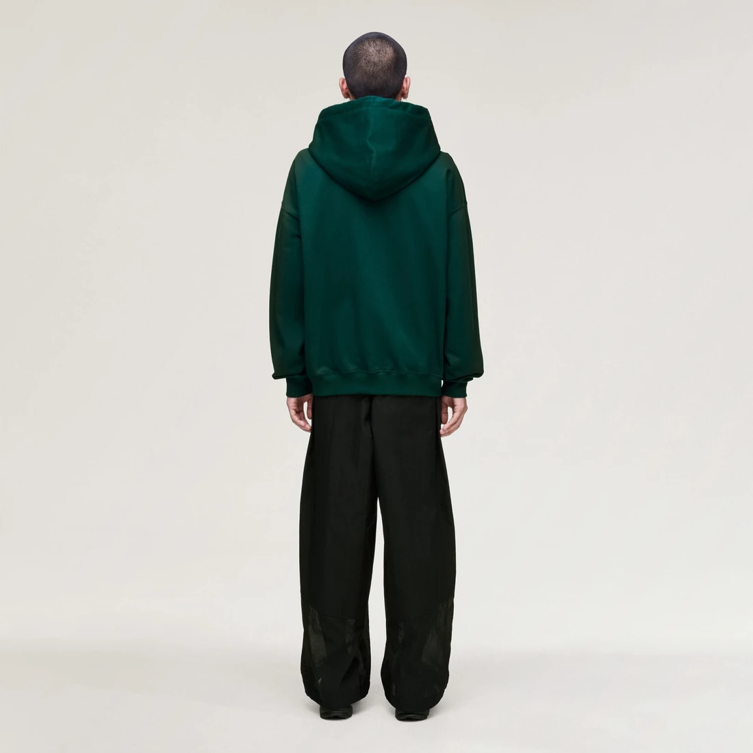 Y-3 x 요지 야마모토 브러쉬드 테리 집 후드 오로라 아이비 KS7882