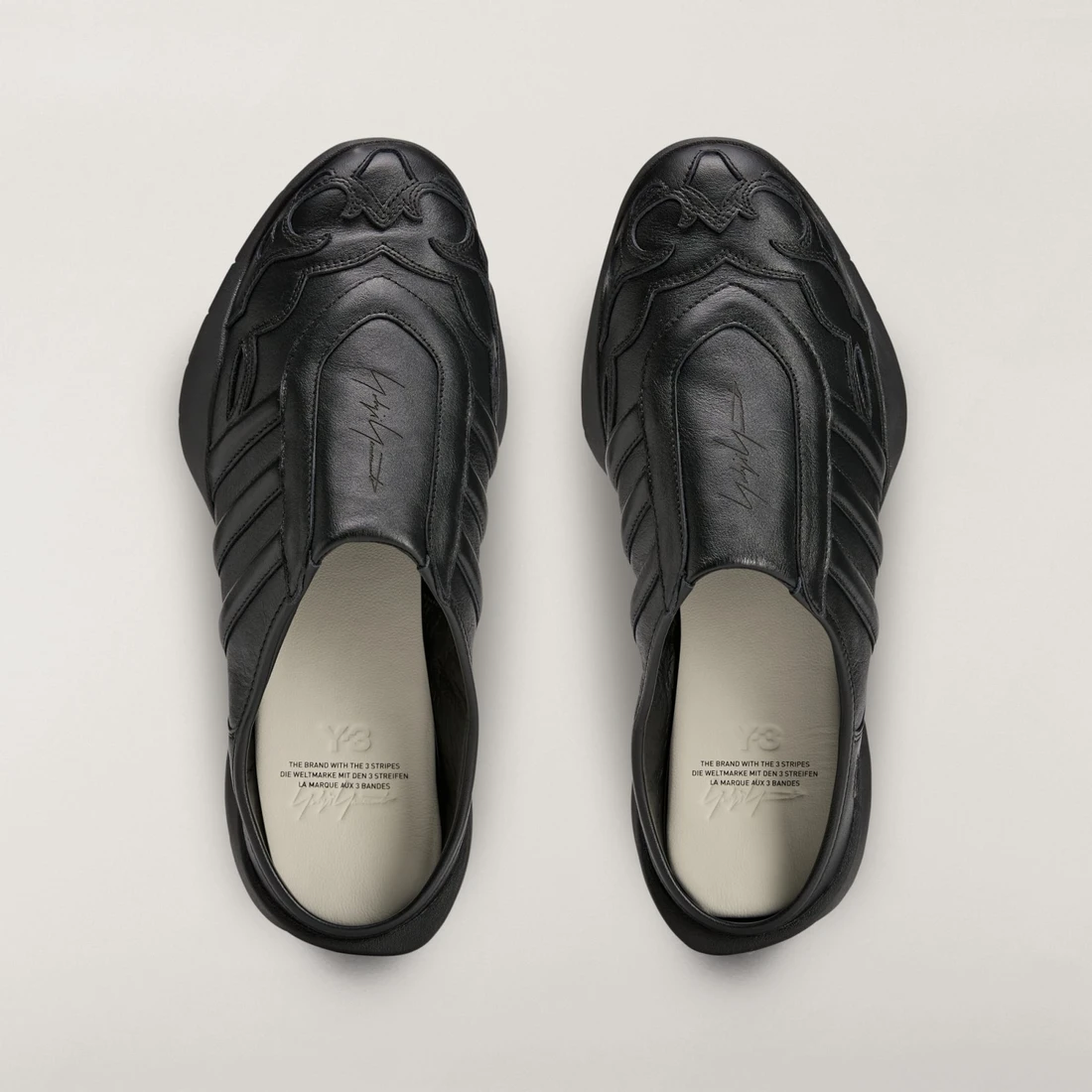 Y-3 레귤러 뮬 블랙 블랙 HP9991