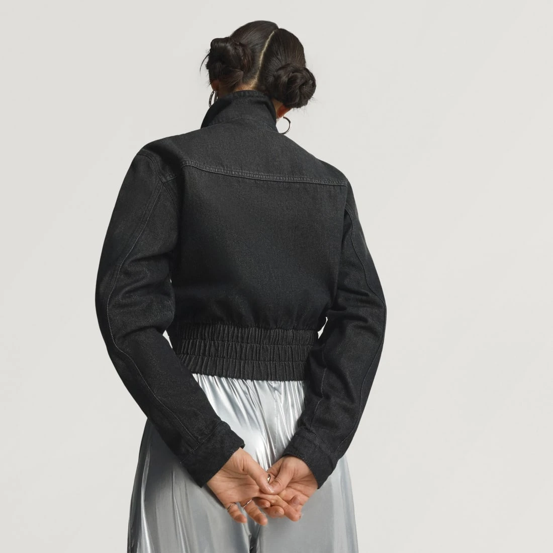 아디다스 오리지널스 데님 트랙탑 트루 블랙 데님 - KR 사이즈 우먼스 KD3918