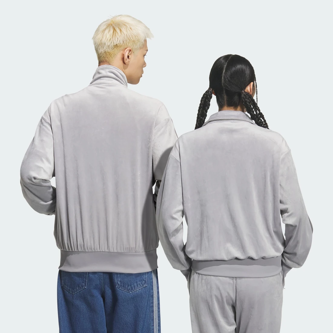 아디다스 오리지널스 FB 벨루어 트랙 탑 라이트 오닉스 - KR 사이즈 KQ5476