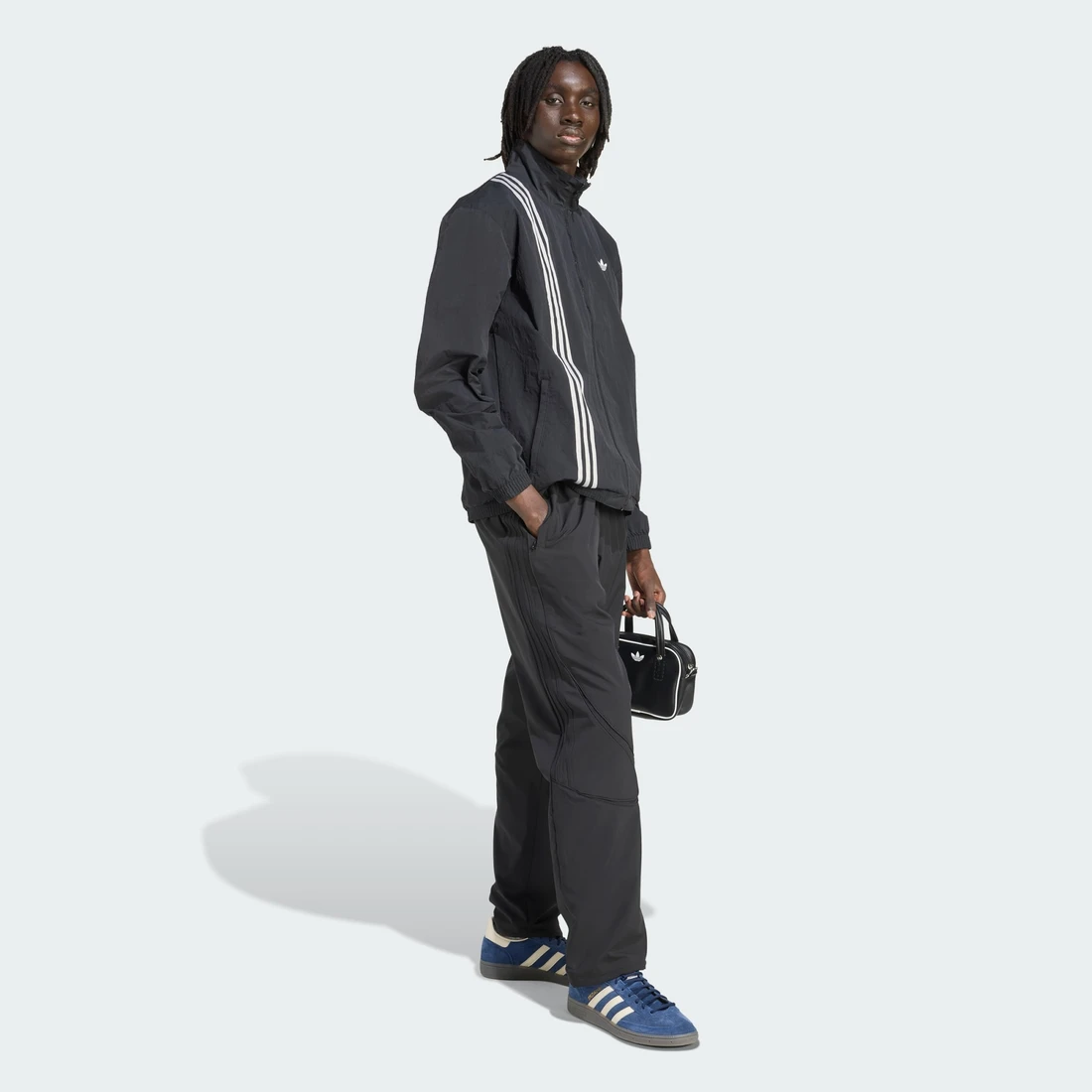 아디다스 파이어버드 스트라이프 우븐 트랙 탑 JV9882