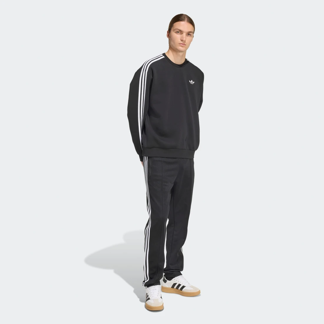 아디다스 아디컬러 3-스트라이프 오버사이즈 크루넥 KE2916