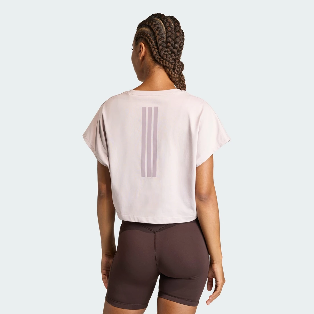 아디다스 프라임리프트 워크아웃 크롭 박시 3-스트라이프 탱크 KE8052