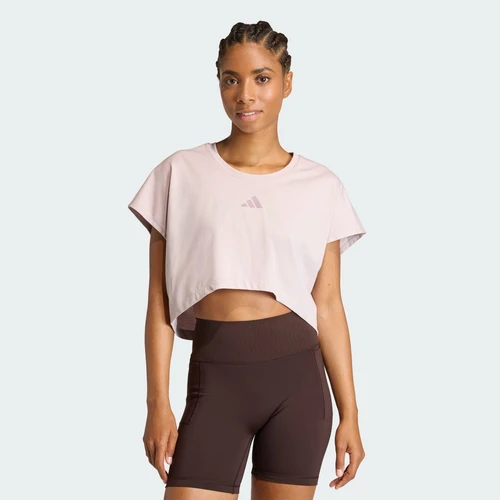 아디다스 프라임리프트 워크아웃 크롭 박시 3-스트라이프 탱크