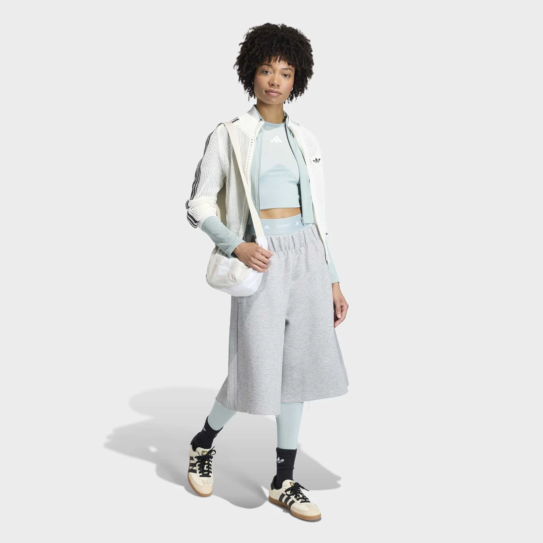 아디다스 니티드 크로셰 파이어버드 트랙탑 오프 화이트 - KR 사이즈 우먼스 KC6496