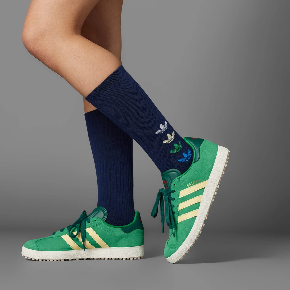 아디다스 가젤 스파이크리스 골프 슈즈 그린 올모스트 옐로우 IH2268