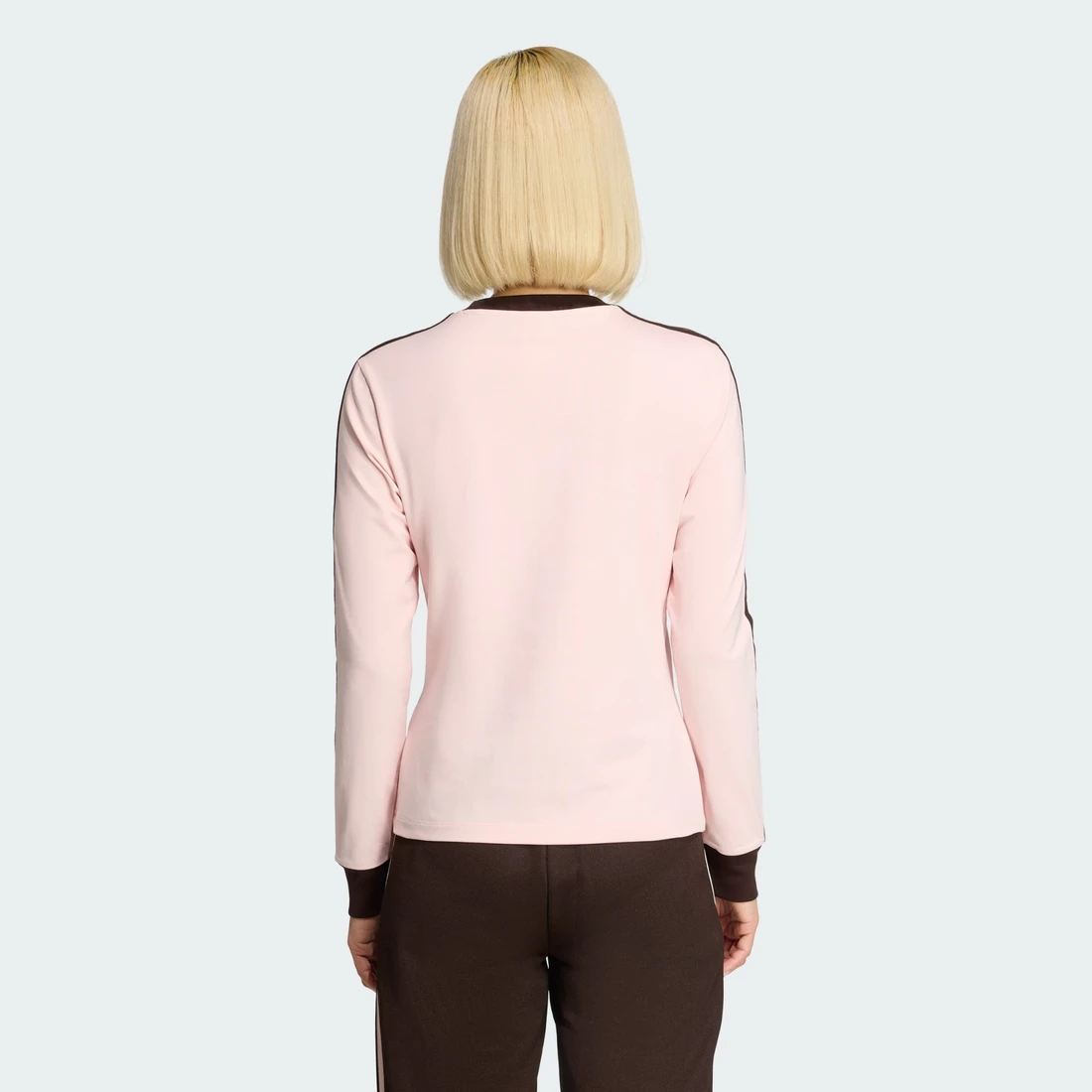 아디다스 3-스트라이프 롱 슬리브 슬림 핏 티셔츠 KC9015