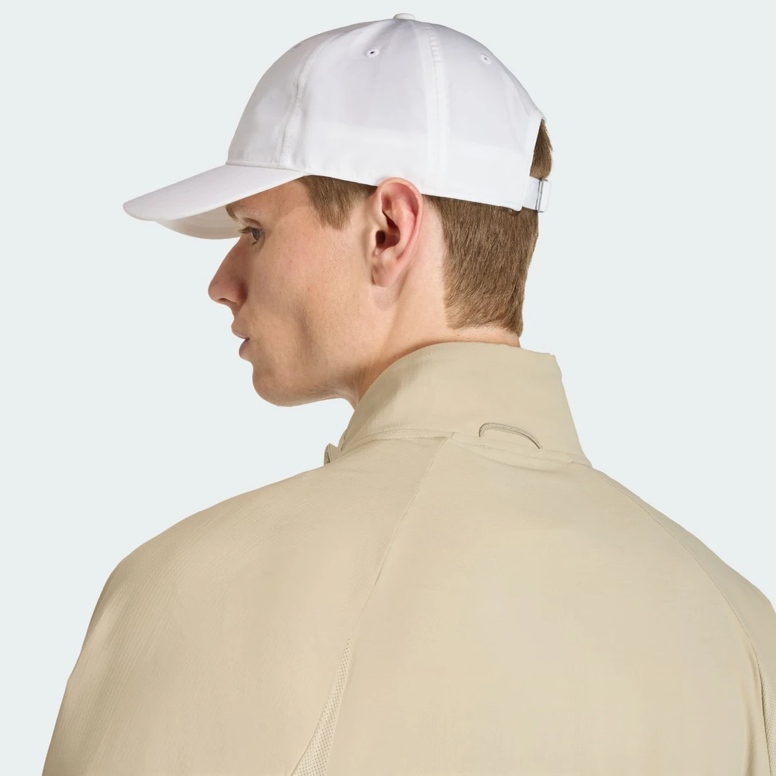 아디다스 러닝 에센셜 클라이마쿨 6 패널 베이스볼 캡 화이트 리플렉티브 실버 JZ0507