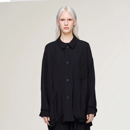 Y-3 초어 자켓 셔츠 블랙 우먼스