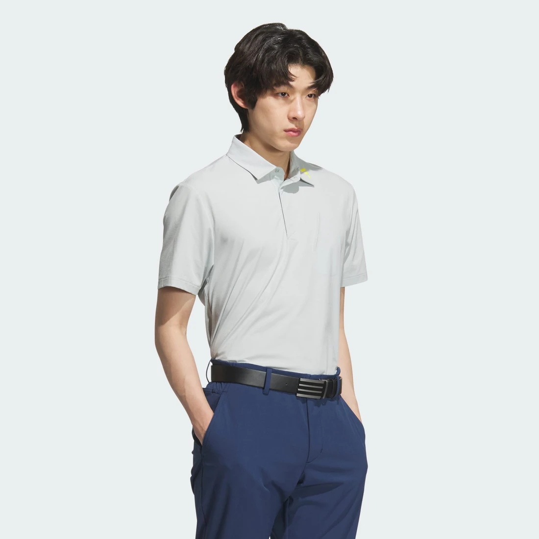 아디다스 트위스트니트 반팔 포켓 폴로 셔츠 JG1318