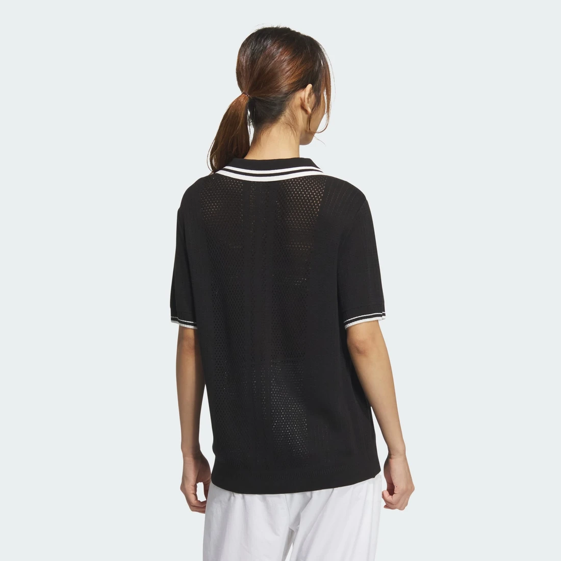 아디다스 반팔 니트 폴로 셔츠 JG1379