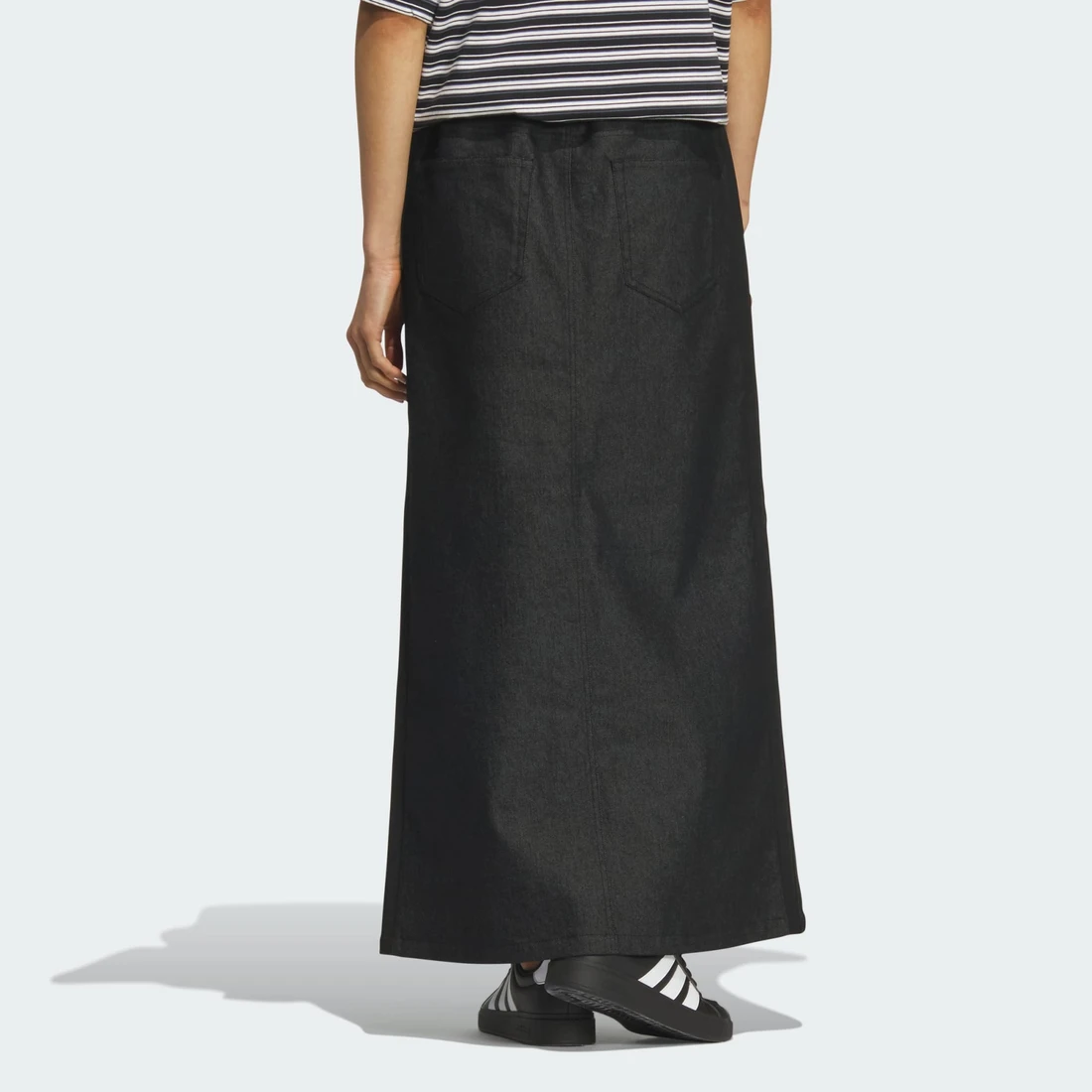 아디다스 스타디움 크롬 데님 루즈 핏 스커트 KF8217