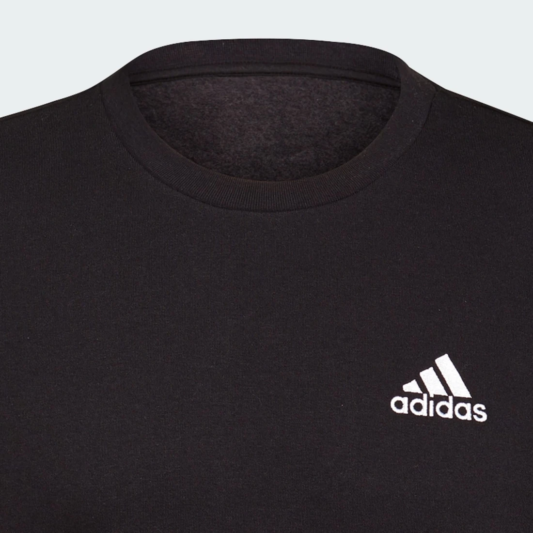 아디다스 에센셜 플리스 스웨트셔츠 블랙 - KR 사이즈 GV5295