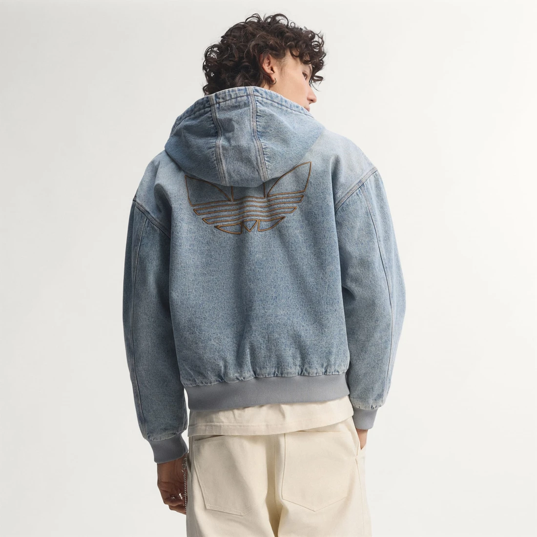 아디다스 오리지널스 데님 패디드 자켓 인디고 데님 - KR 사이즈 KE0131