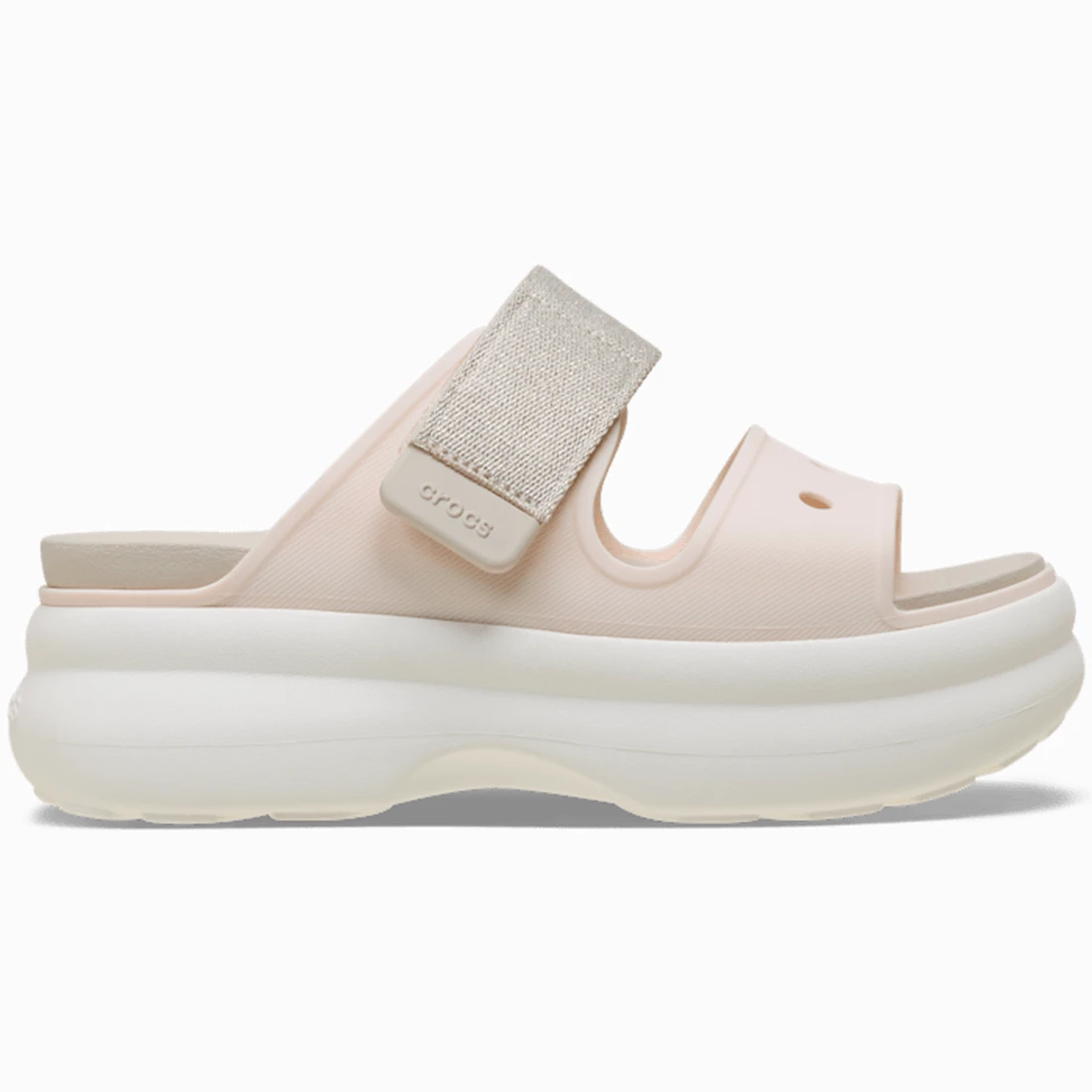 크록스 소호 쉬머 투 스트랩 샌들 피치 아이스 / 프라페 / 초크 213289-86U