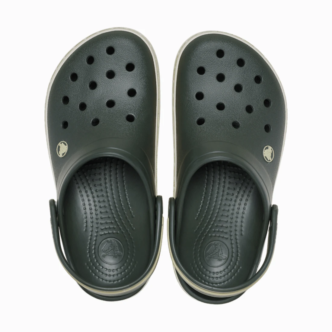 크록스 크록밴드 헤리티지 클로그 필드 그린 213224-3CM