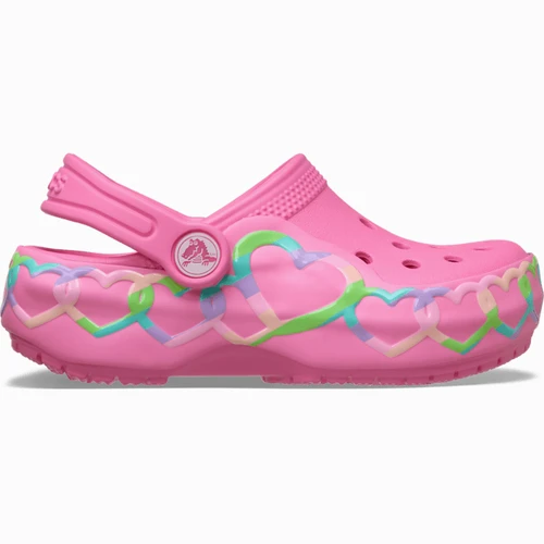 크록스 클래식 하트 라이트 클로그 토들러 핑크 레모네이드