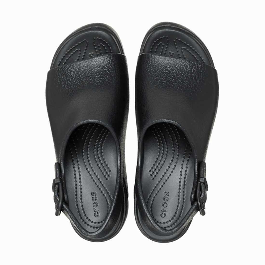 크록스 딜런 플랫폼 슬라이드 블랙 213012-001