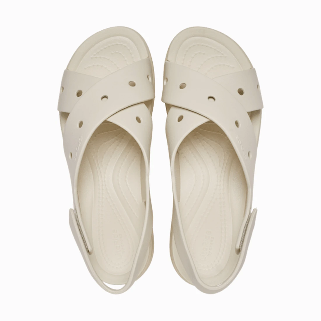 크록스 브루클린 포 유 크로스 스트랩 샌들 프라페 212254-2MC