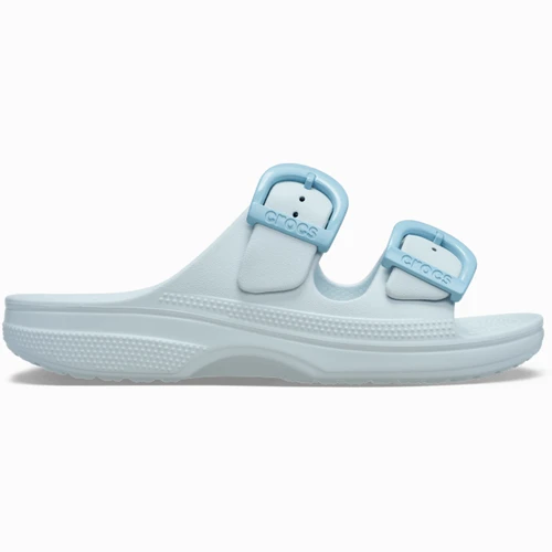 크록스 새터데이 에나멜 버클 샌들 우먼 베이퍼 아이스