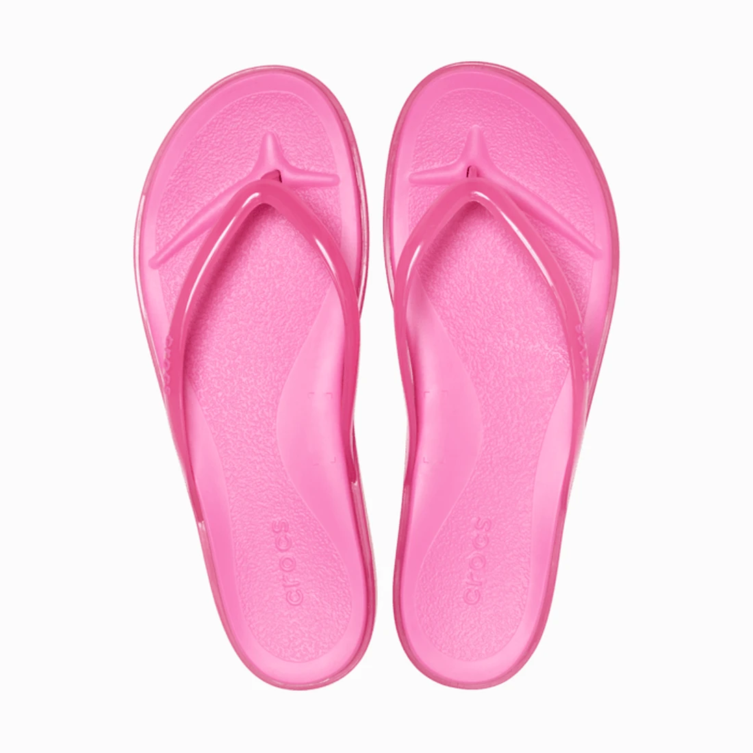 크록스 마이애미 젤리 라운드 토 플립 핑크 레모네이드 젤리 212014-7DA