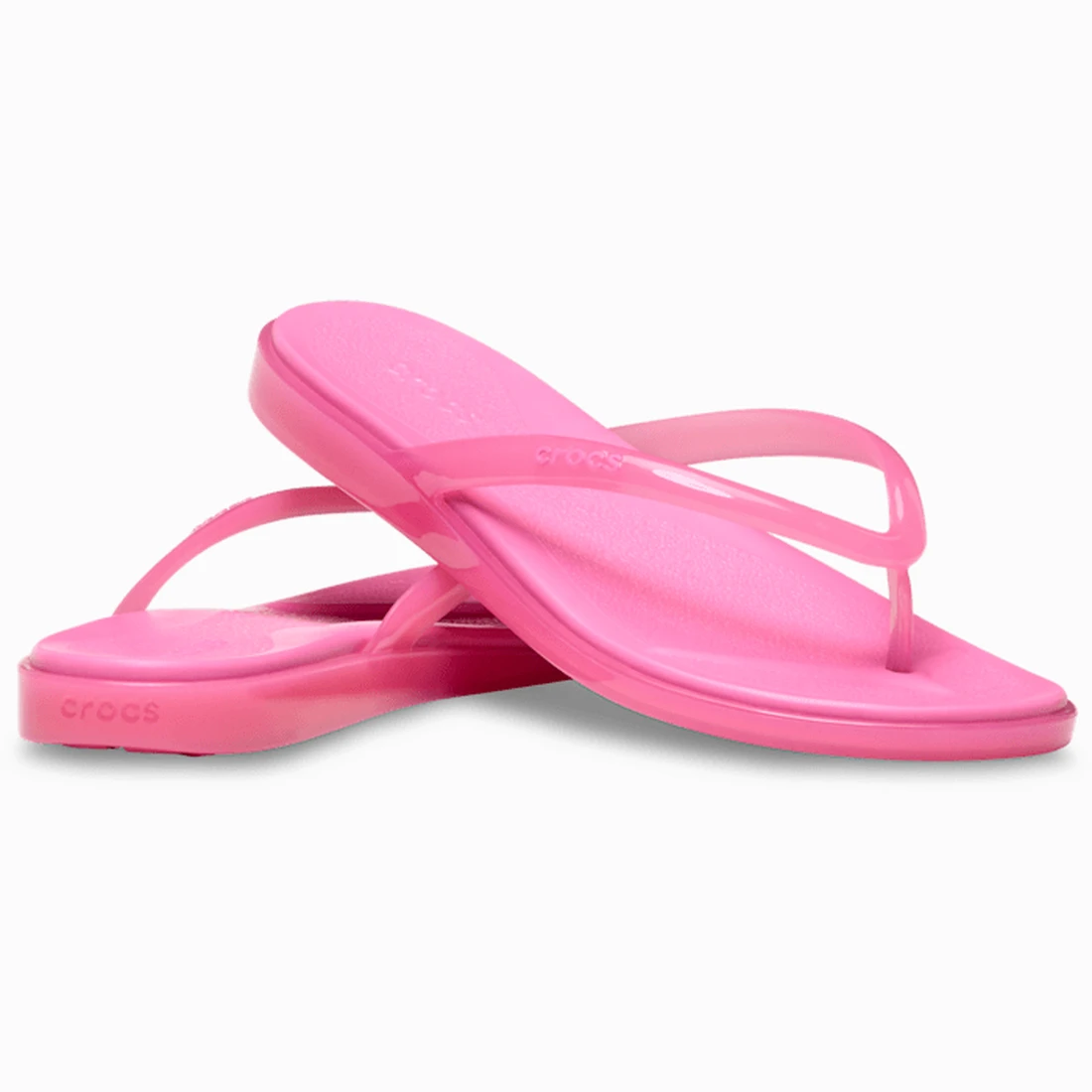 크록스 마이애미 젤리 라운드 토 플립 핑크 레모네이드 젤리 212014-7DA