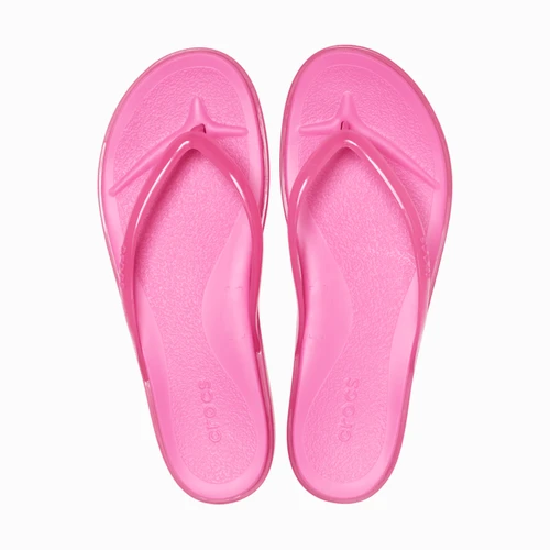 크록스 마이애미 젤리 라운드 토 플립 핑크 레모네이드 젤리