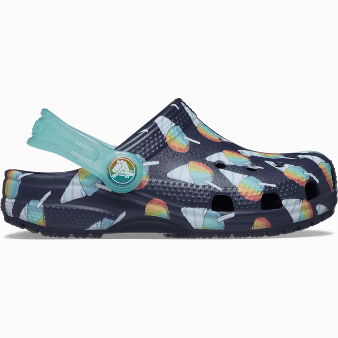 크록스 클래식 스노우 콘 클로그 토들러 네이비 213267-410