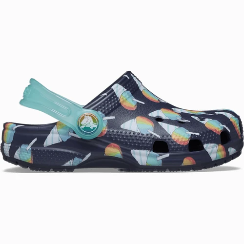 크록스 클래식 스노우 콘 클로그 토들러 네이비