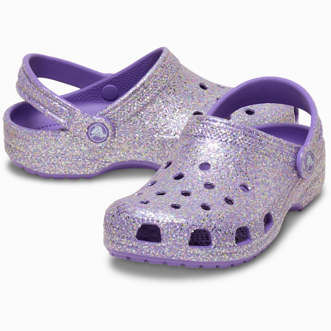 크록스 클래식 판타지 글리터 클로그 키즈 퍼플 212561-510