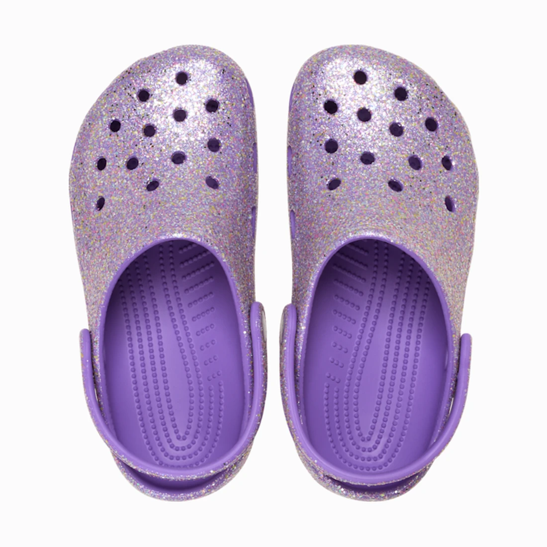 크록스 클래식 판타지 글리터 클로그 키즈 퍼플 212561-510