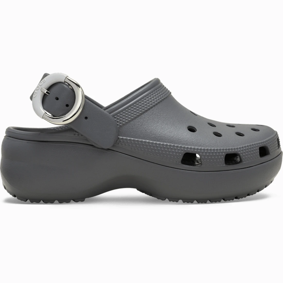 크록스 클래식 플랫폼 딥디드 버클 클로그 카본 213230-0YK