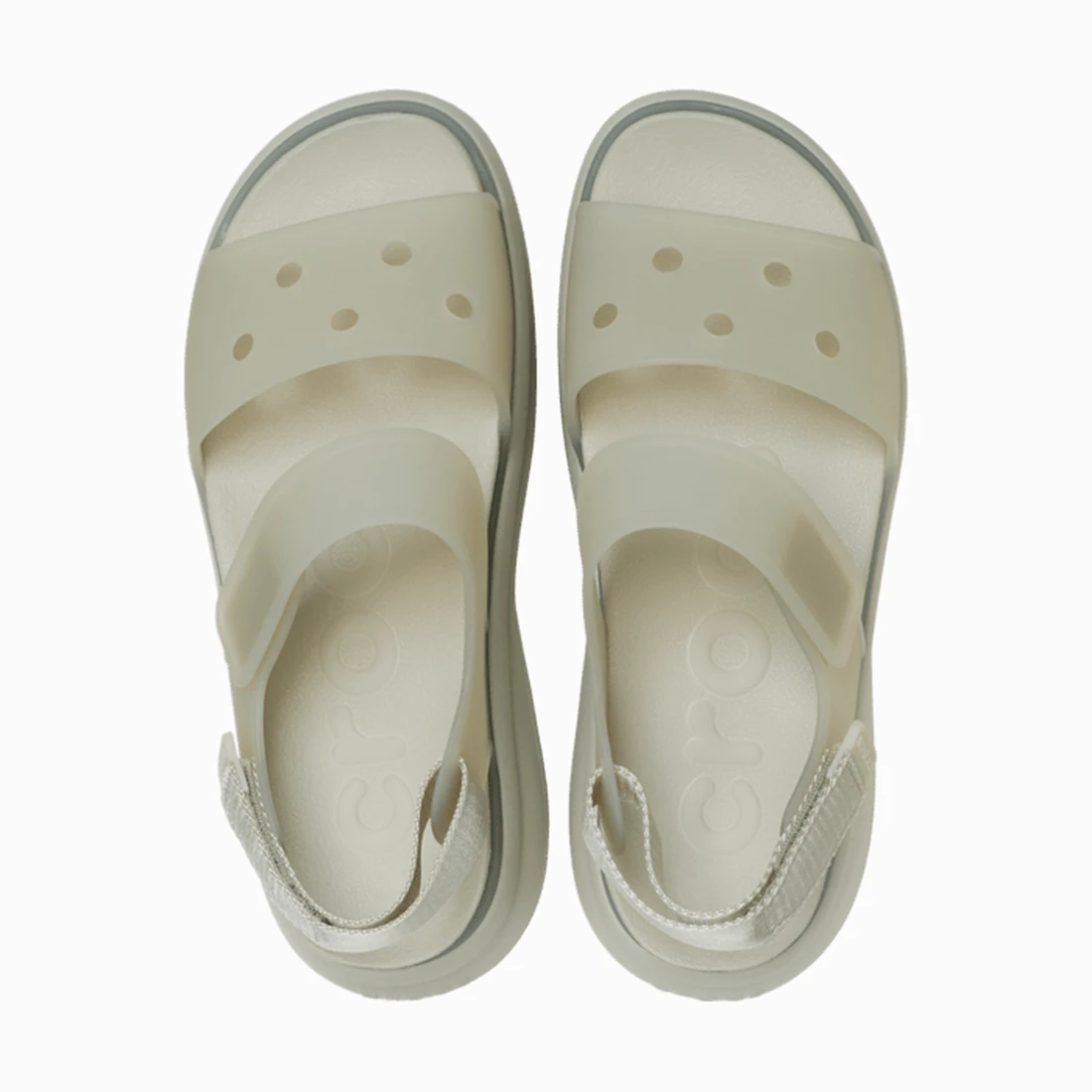 크록스 소호 프로스티드 와이 스트랩 샌들 메테오 212651-1WY