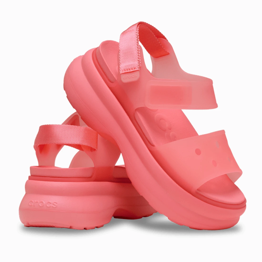 크록스 소호 프로스티드 와이 스트랩 샌들 구아바 212651-6UI