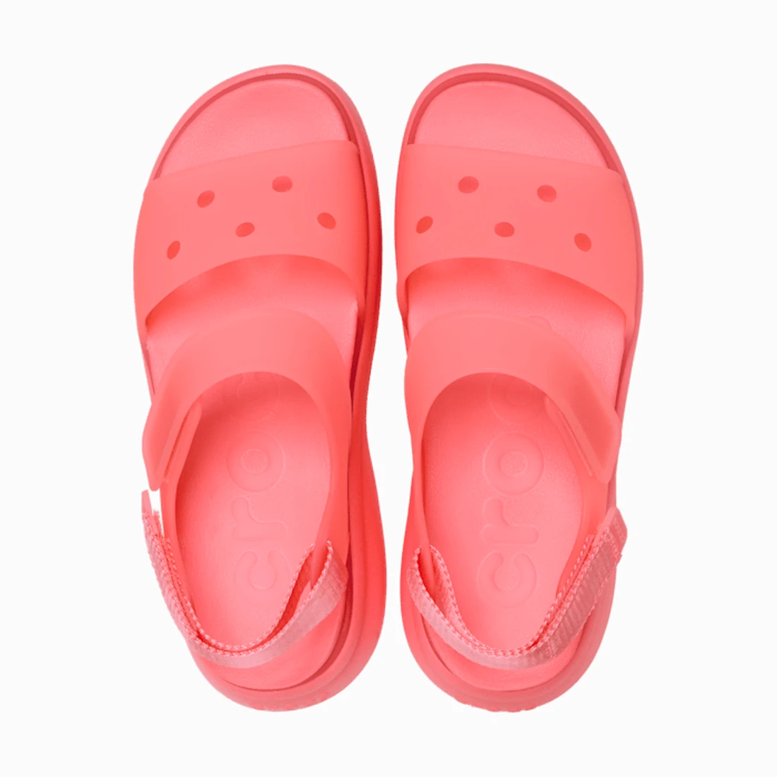 크록스 소호 프로스티드 와이 스트랩 샌들 구아바 212651-6UI