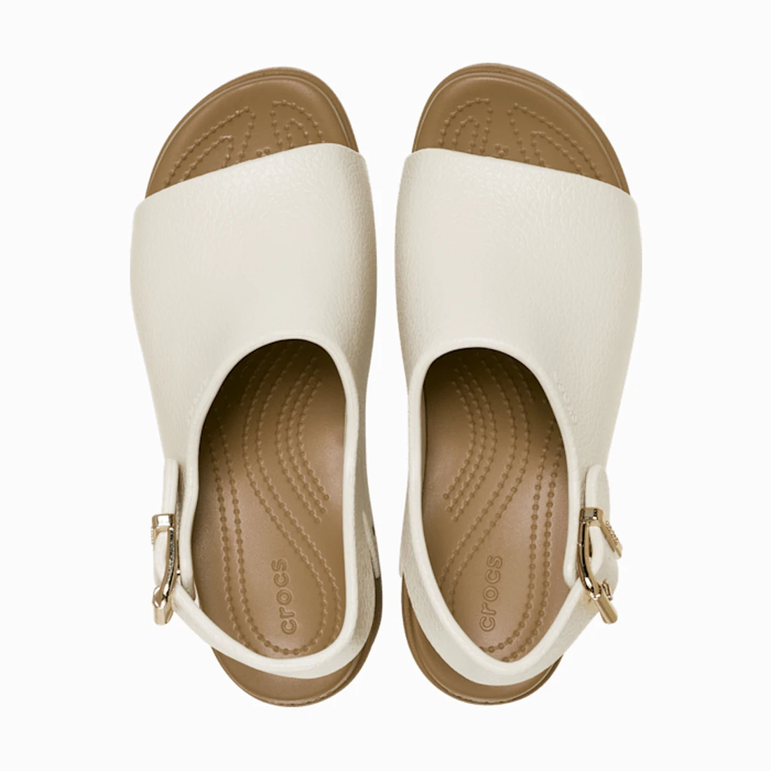 크록스 딜런 스터드 플랫폼 슬라이드 프라페 / 세피아 213325-2NV