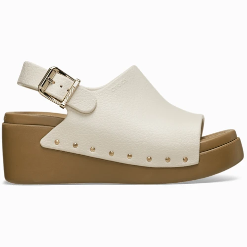 크록스 딜런 스터드 플랫폼 슬라이드 프라페 / 세피아