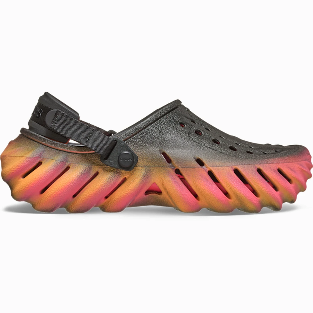 크록스 에코 클로그 선셋 블랙/멀티 213642-0C4