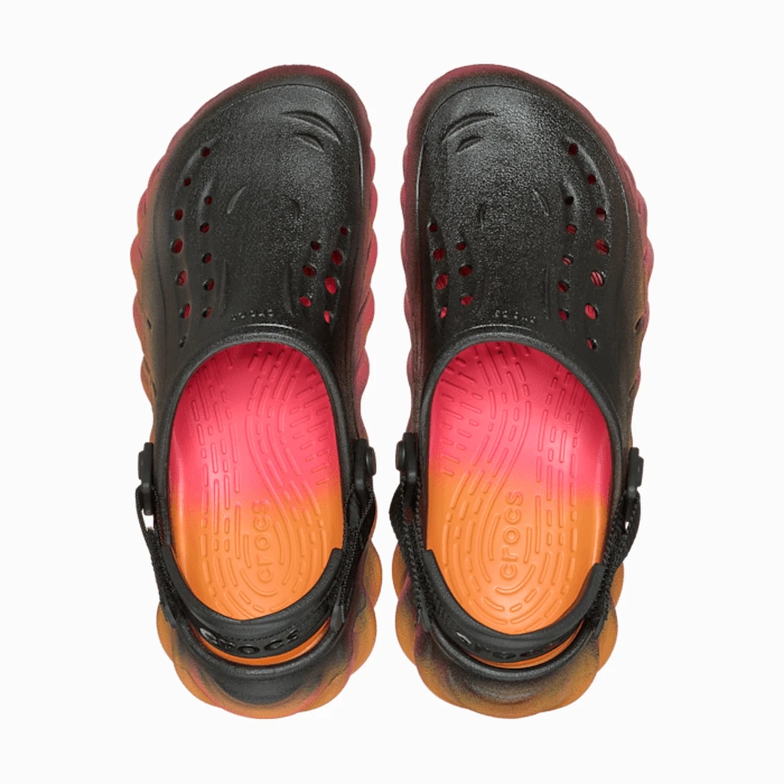 크록스 에코 클로그 선셋 블랙/멀티 213642-0C4