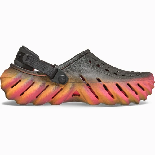 크록스 에코 클로그 선셋 블랙/멀티