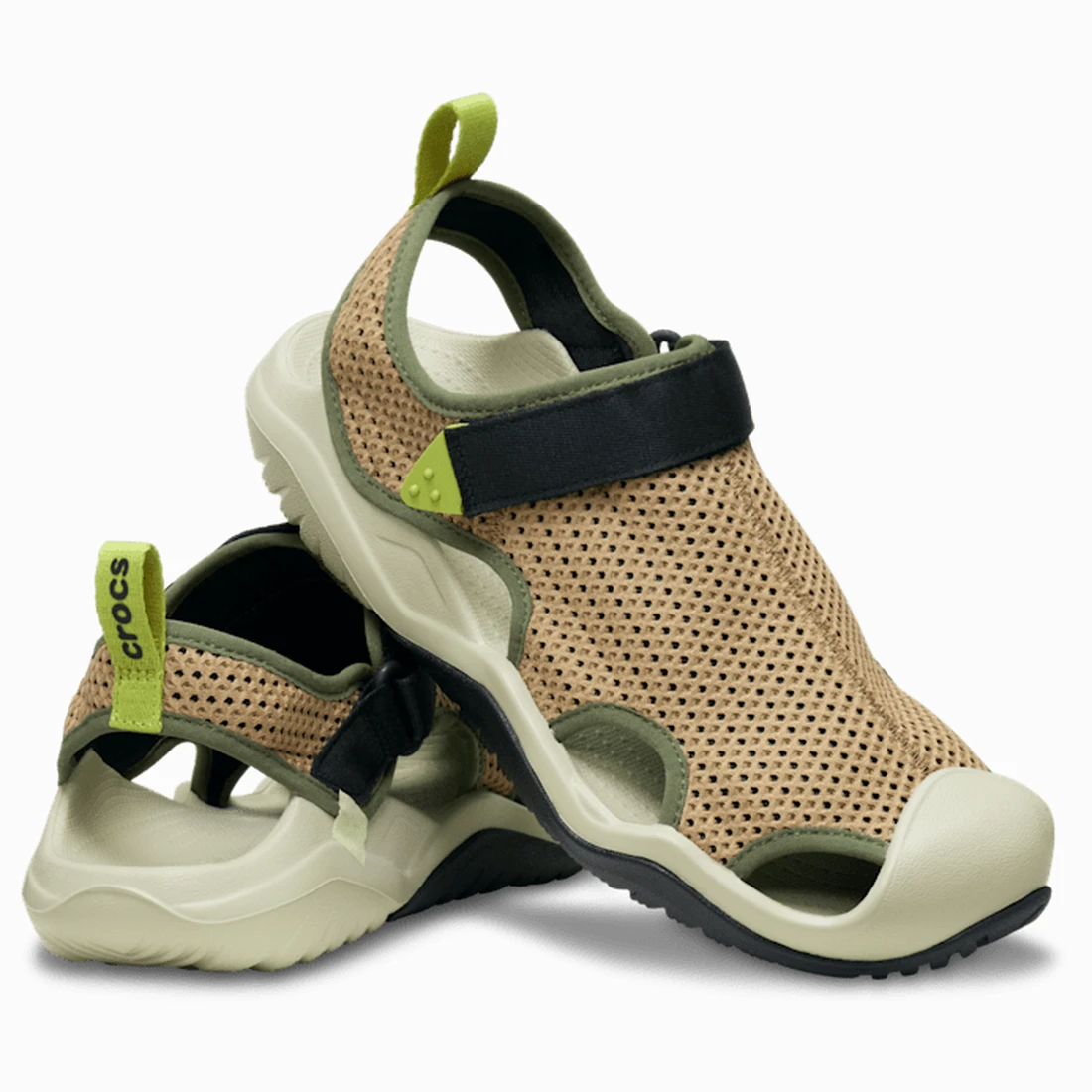 크록스 스위프트워터™ 메시 데크 샌들 맨 세피아 211095-2EY