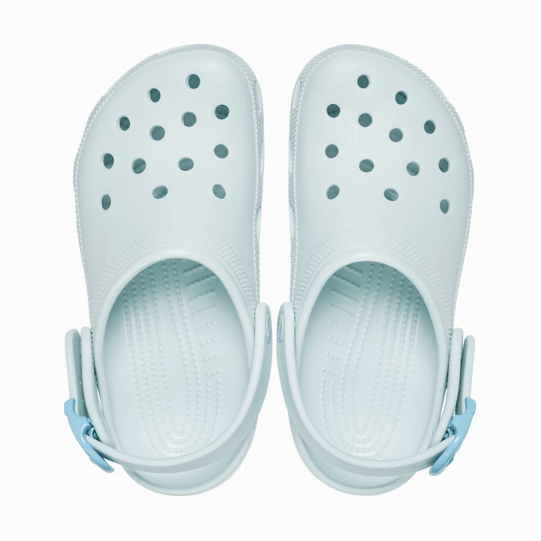 크록스 클래식 에나멜 버클 클로그 베이퍼 아이스 213347-5EA